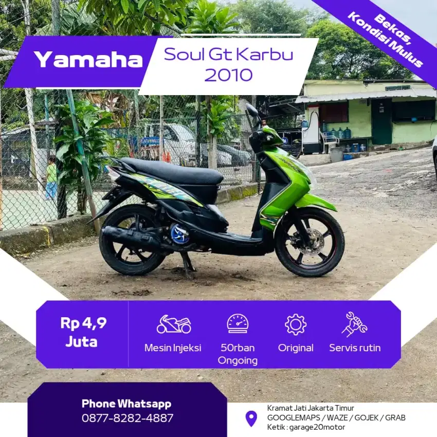 Yamaha soul GT 110cc karbu Tahun 2010