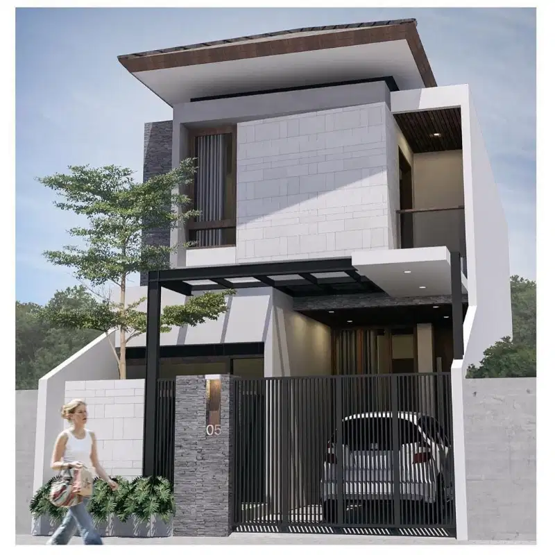 VILLA MEWAH BATU FREE DESIGN VIEW KEREN