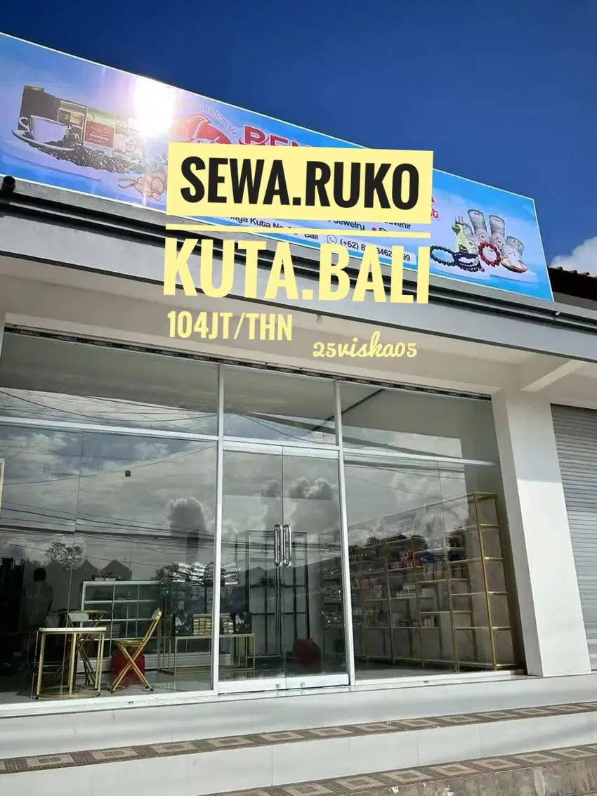 Kontrak Sewa For rent Toko Ruko Kuta Denpasar Bali