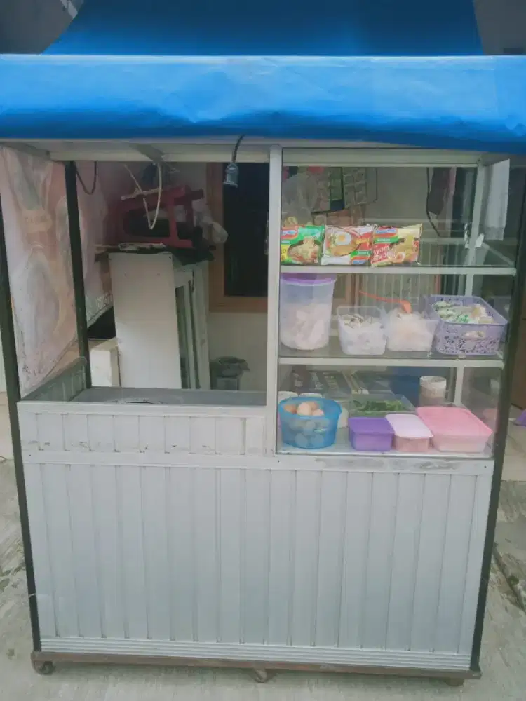 GEROBAK ETALASE BESAR UTK MIE AYAM SEBLAK SECOND