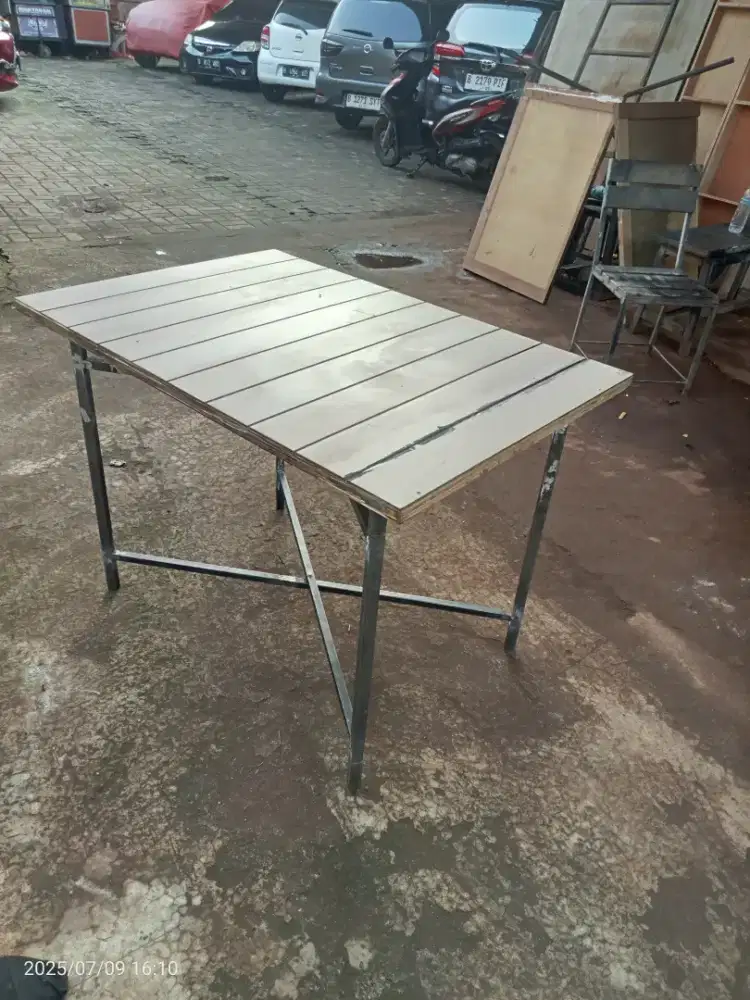 Jual meja lipat. Triplek tebal