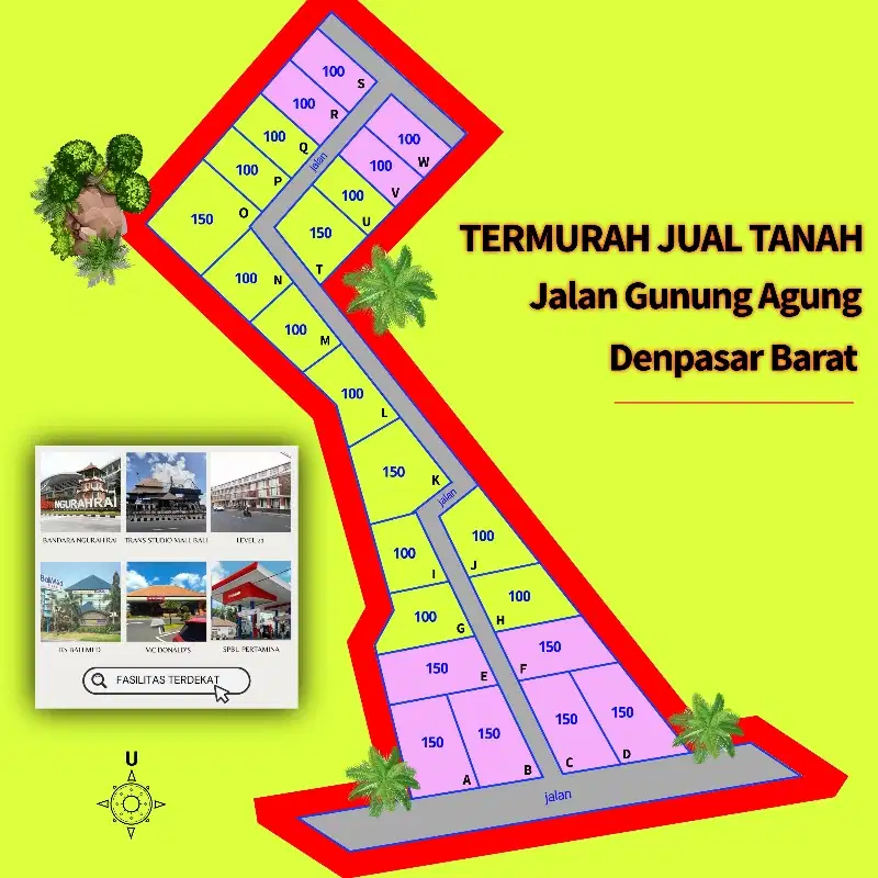 Jual tanah murah gunung agung denpasar