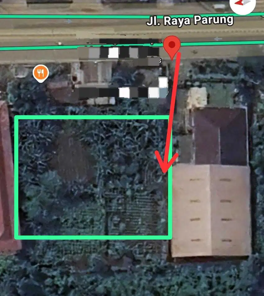 DI JUAL KAVLING LUAS 4545 METER DEKAT PINGGIR JALAN COCOK BUAT GUDANG
