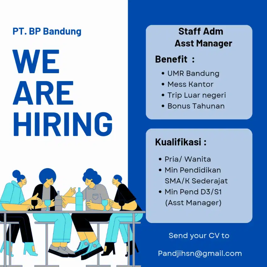 LOWONGAN KERJA STAFF ADM