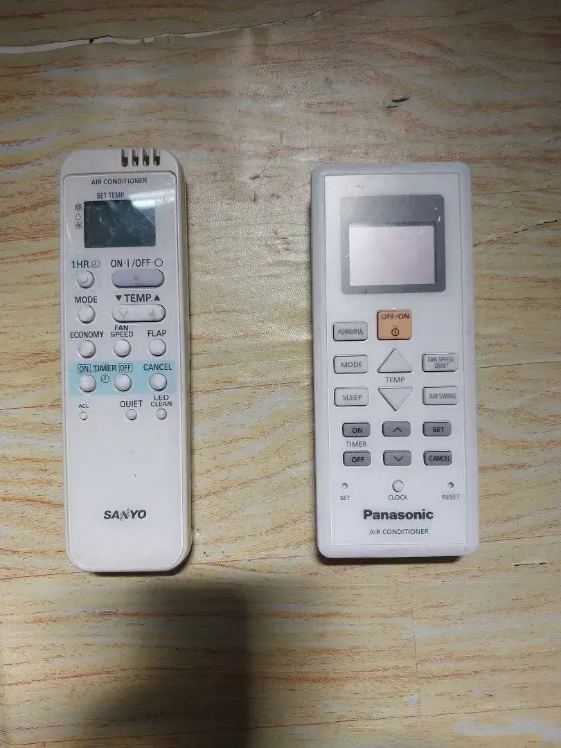 Jual remot ac merk sanyo dn panasonic