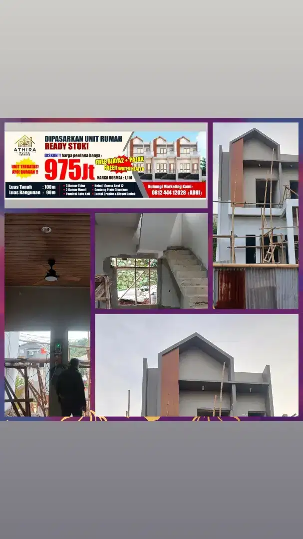 Dijual rumah murah Deket dengan tol, kereta api, mall