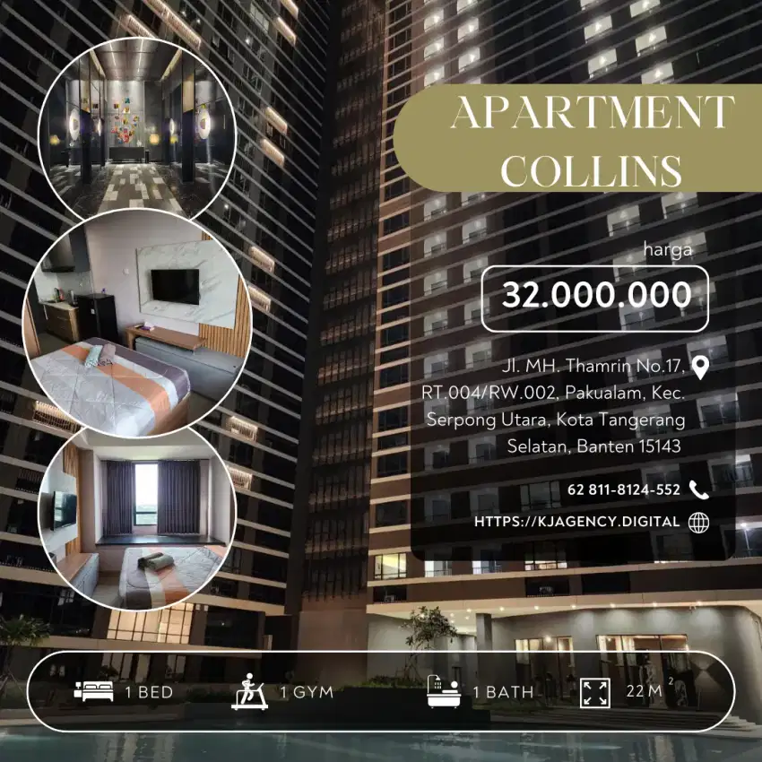 Tinggal Mewah & Strategis di Apartemen Collins – Sewa MURAH!!