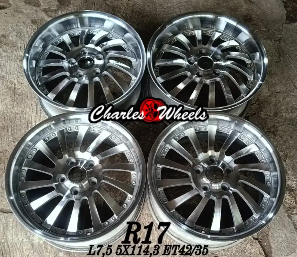 Jual velg rep hre r17 5x114,3 innova crv hrv camry rush dll