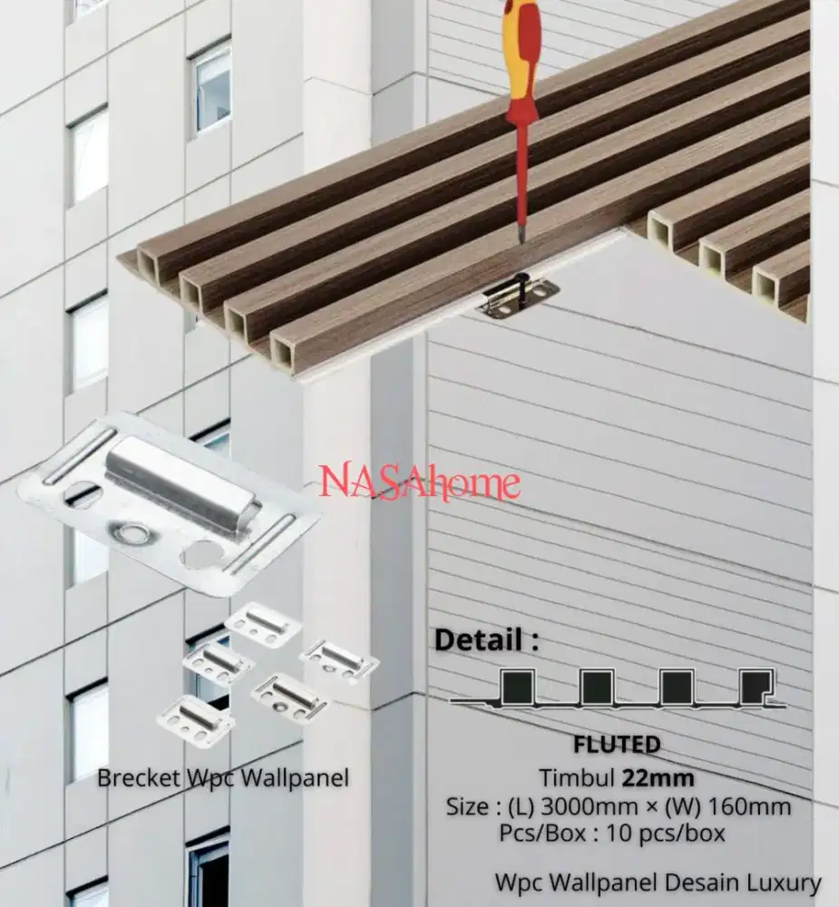 Wpc Wallpanel Dinding Arni Murah Motif Kayu