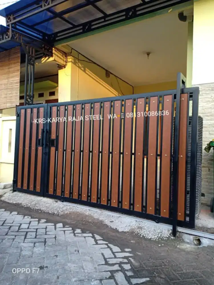 Bengkel las Lampung tralis kanopi pintu pagar gerbang tangga