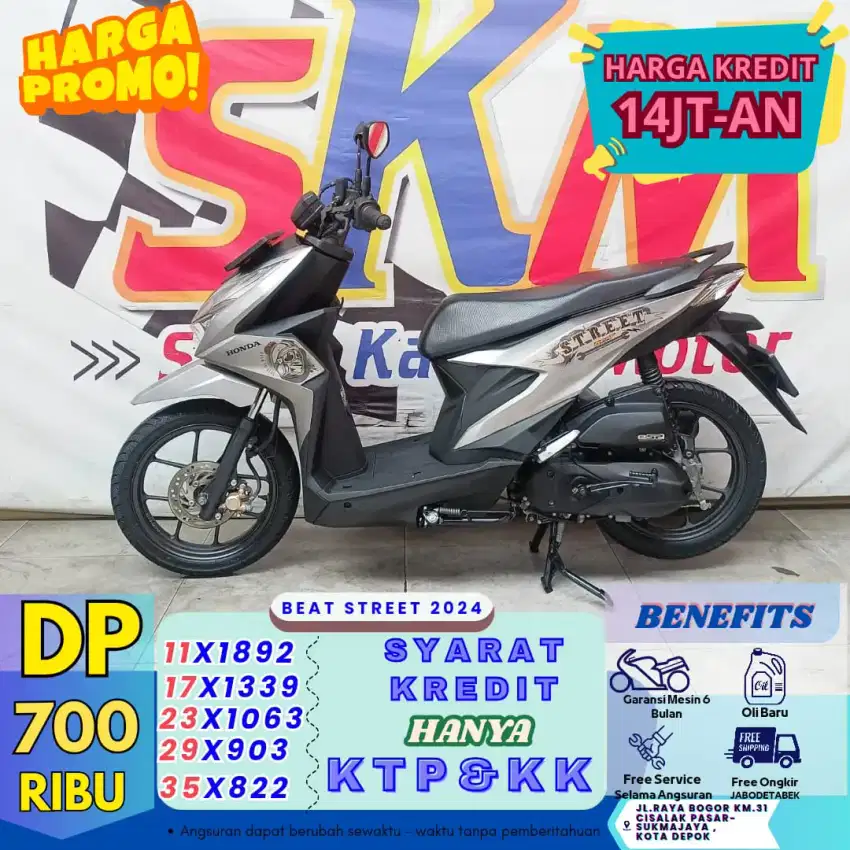 (bayar 700 lngsng bawa plng matic) beat street 2024 cash credt