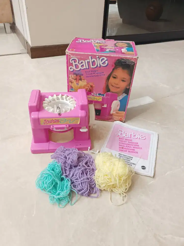 Barbie Super Knit Magic Knitting Machine Vintage Mattel Made in Italy