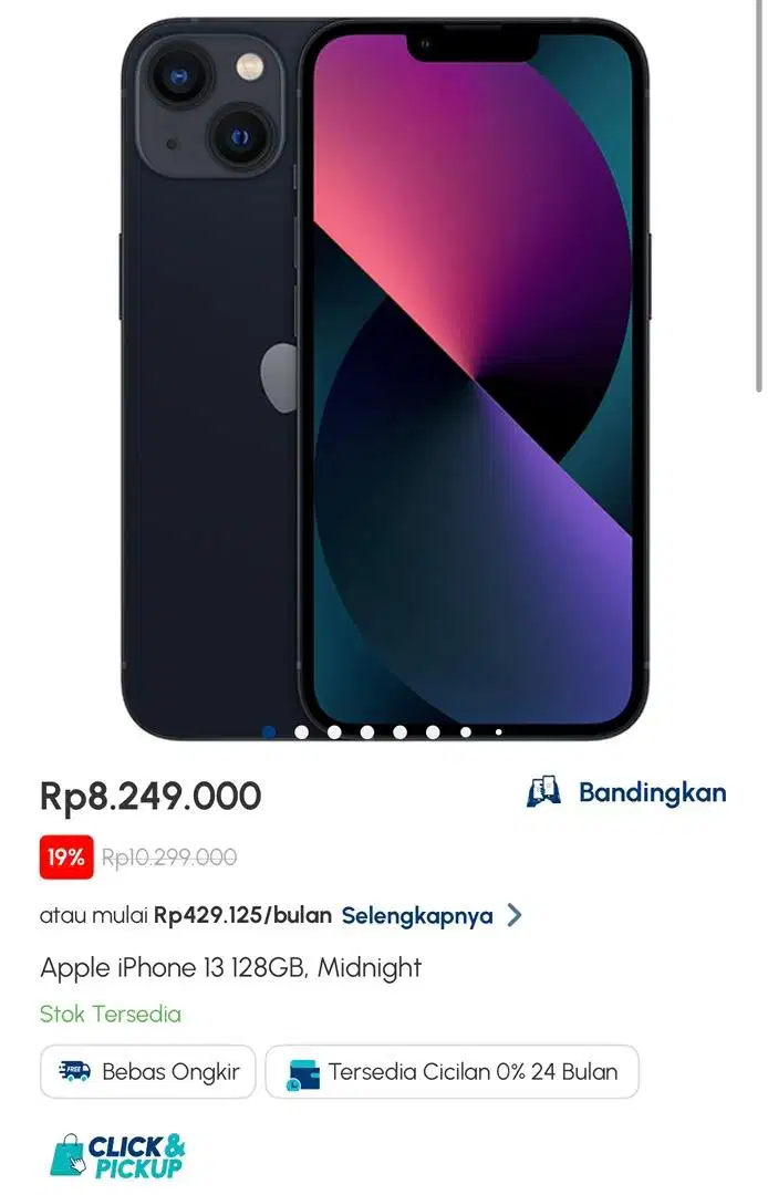 Apple iPhone 13 128GB, Midnight