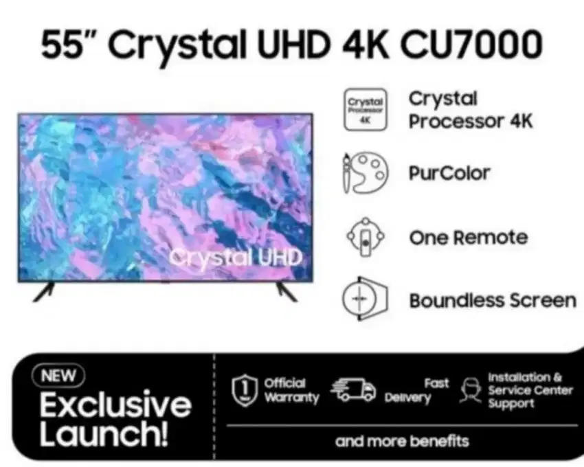 SAMSUNG LED SMART UA55CU7000KXXD