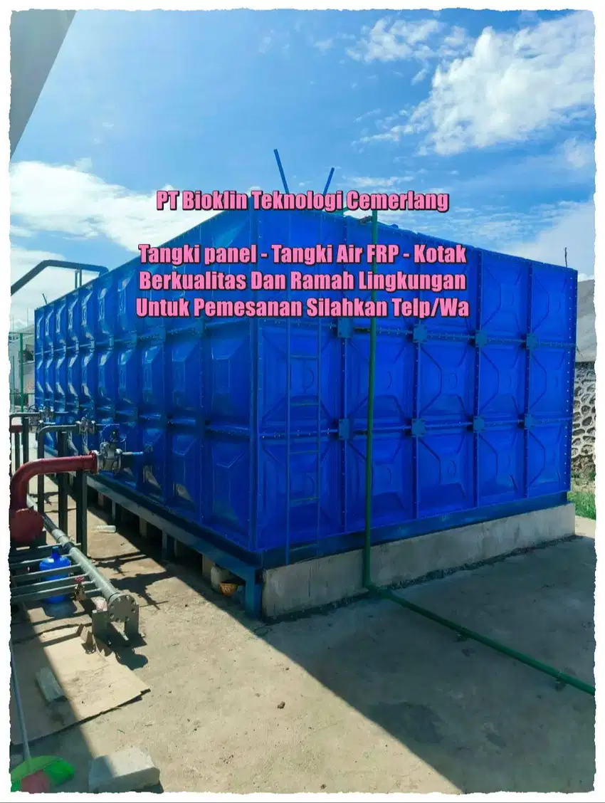 Tangki Panel ,  Tangki Air Fiberglass ,  Roof Tank , Tangki Air Kotak