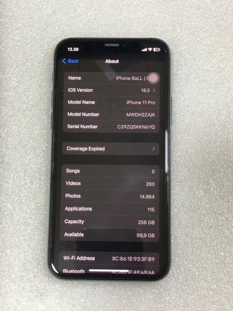 iPhone 11 Pro 256G dual sim ON