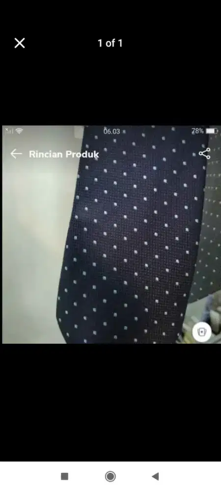 Dasi polkadot navy