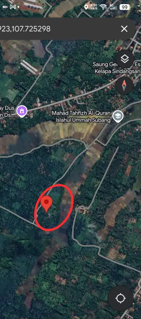 TANAH KEBUN LUAS DIJUAL 24.000 M² MURAH ADA PENGOLAHAN AIR MINUM