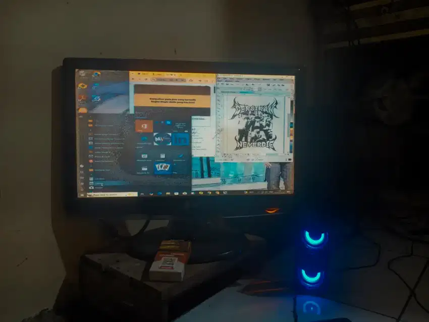 PC + MONITOR (LG) WINDOWS 10 RAM 16GB INTERNAL 512GB MEREK ITELi7 CORE