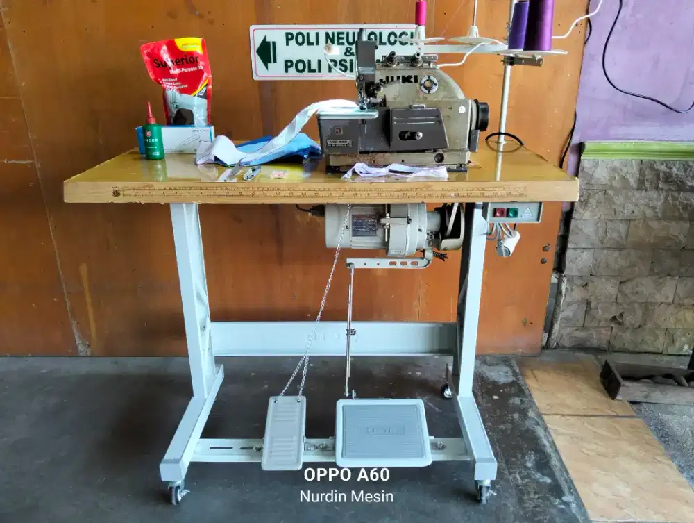 Mesin Wolsom Necci JUKI MO-352 original Japan komplit siappakai ok