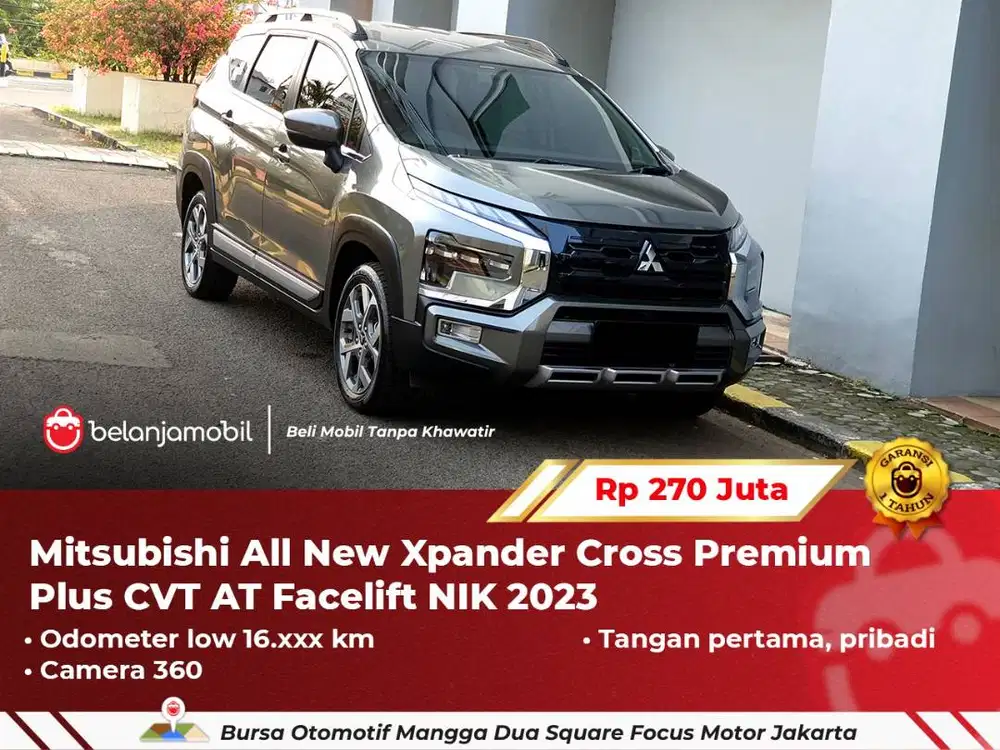 [ LOW KM ] Mitsubishi All New Xpander Cross Premium Plus AT 2023/2024