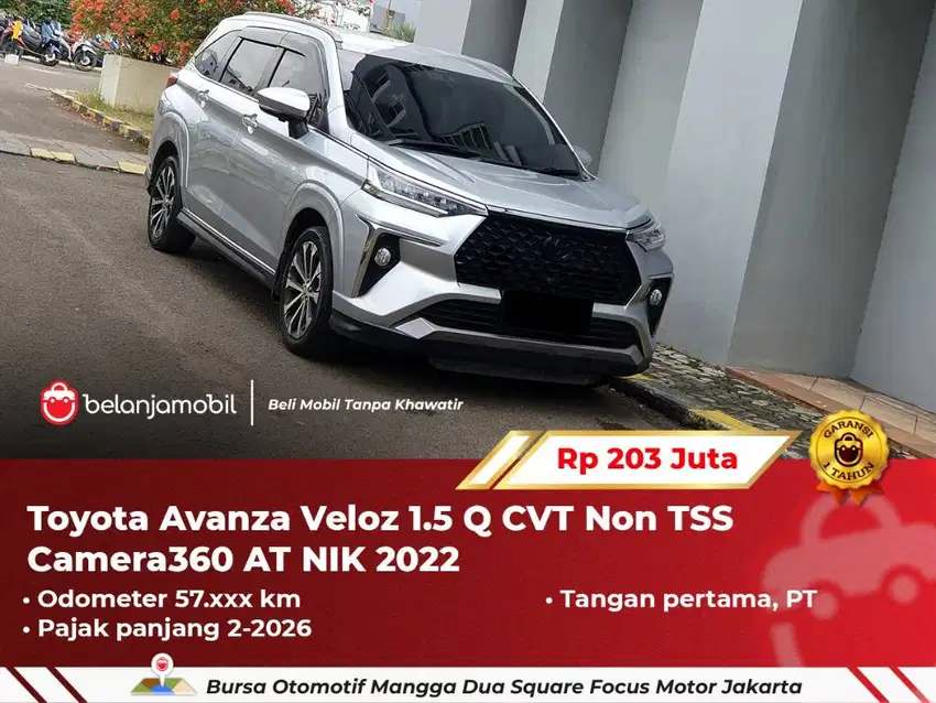 [ PAJAK PANJANG ] Toyota Avanza Veloz 1.5 Q CVT Non TSS AT 2022/2023