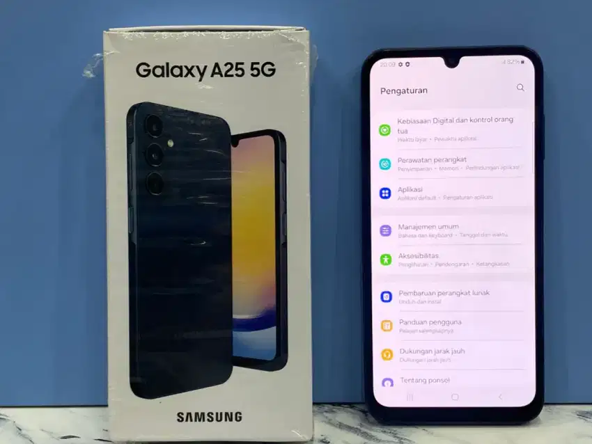 Second Samsung A25 5G 8/128GB wifi black ex display garansi mei 2025