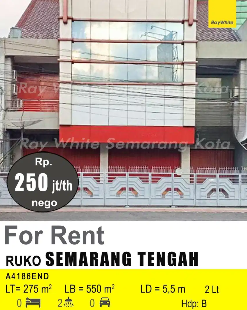 DISEWAKAN RUKO DI SEMARANG TENGAH A4186