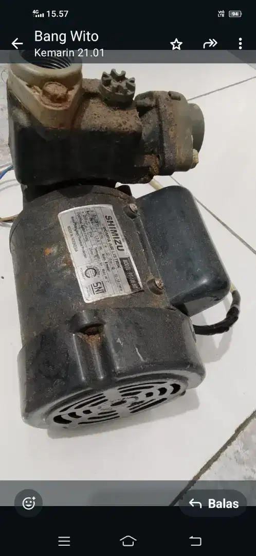 Mesin air Shimizu PS 128 BIT