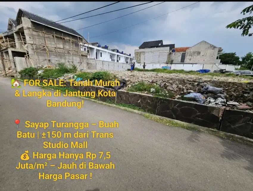 Tanah murah langka  di komplek Turangga dekat TSM bandung SHM
