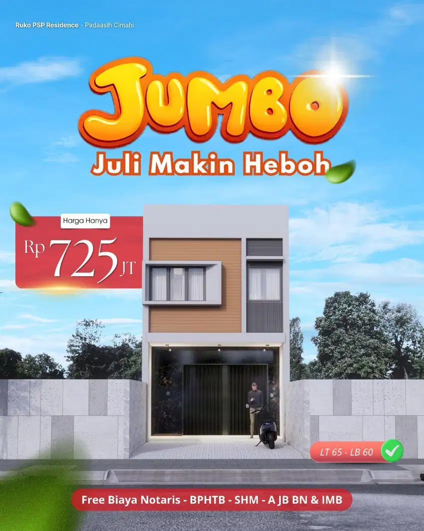 Ruko 2 lantai di pinggir jalan cimahi permana dkt alun alun cimahi