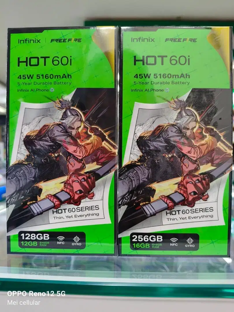 Infinix hot 60i nfc 6gb+6gb/128gb & 8gb+8gb/256gb baru segel resmi