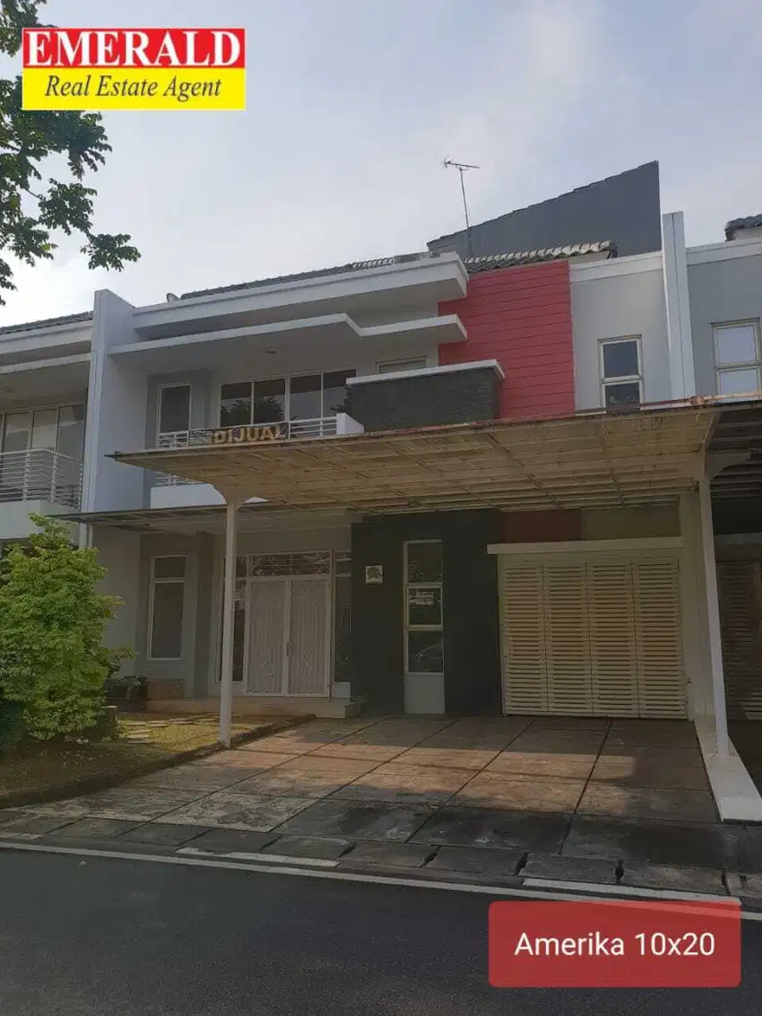 Disewakan Rumah Langka Semi Furnish Cluster Amerika Green Lake City