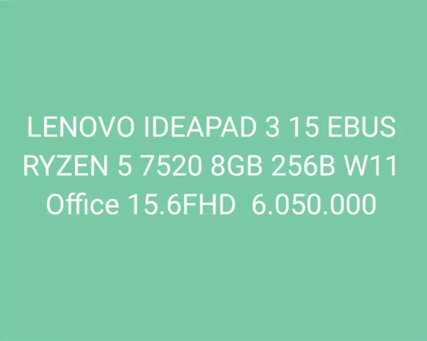 LENOVO IDEAPAD 3 15 EBUS
