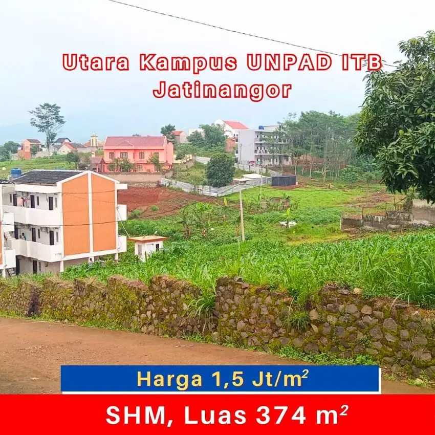 Tanah Jatinangor SHM 1km Dari Gerbang Pintu G Kampus UNPAD