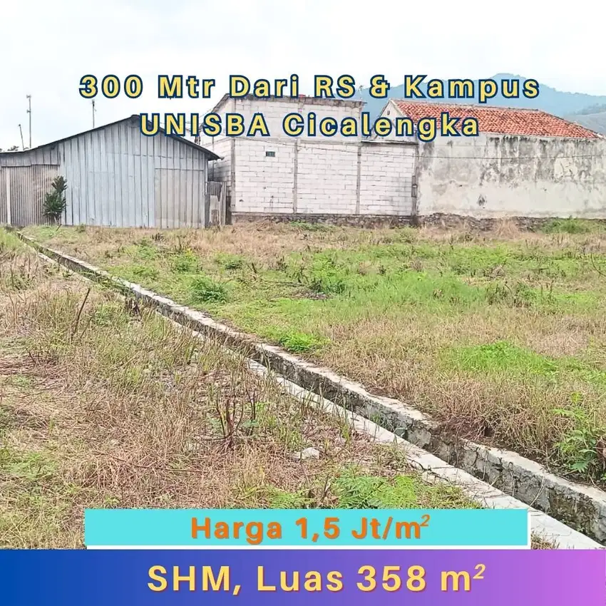 Tanah Bandung Dekat Unisba Cicalengka 50 Meter Dari Jl Nasional
