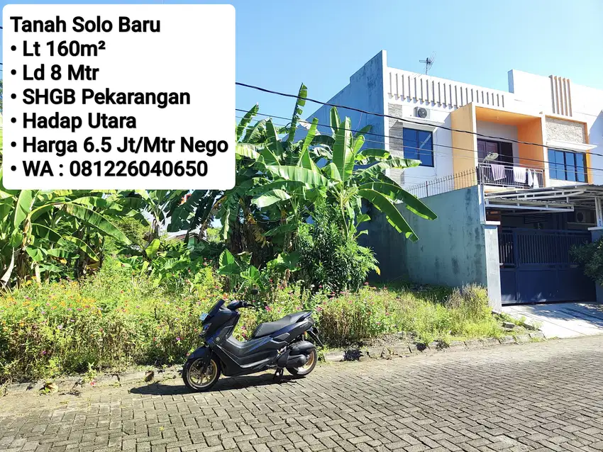 Jual Tanah Area Solo Baru Dekat The Park, Pakuwon, Grand Mercure