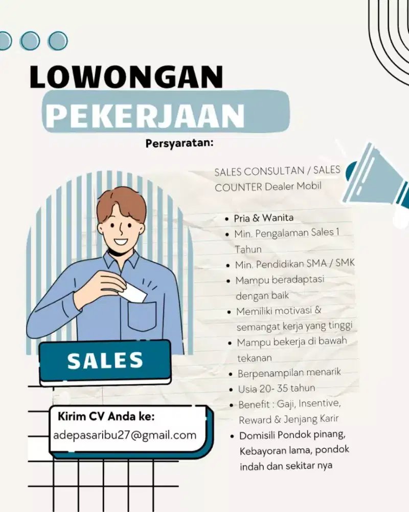 Lowongan Untuk Sales