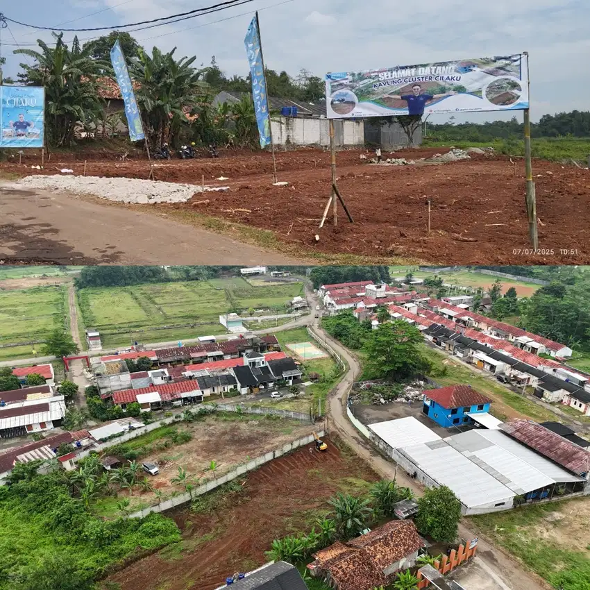 Tanah Kavling Pinggir Jalan Bisa Kredit di Cilaku Cipocok Jaya