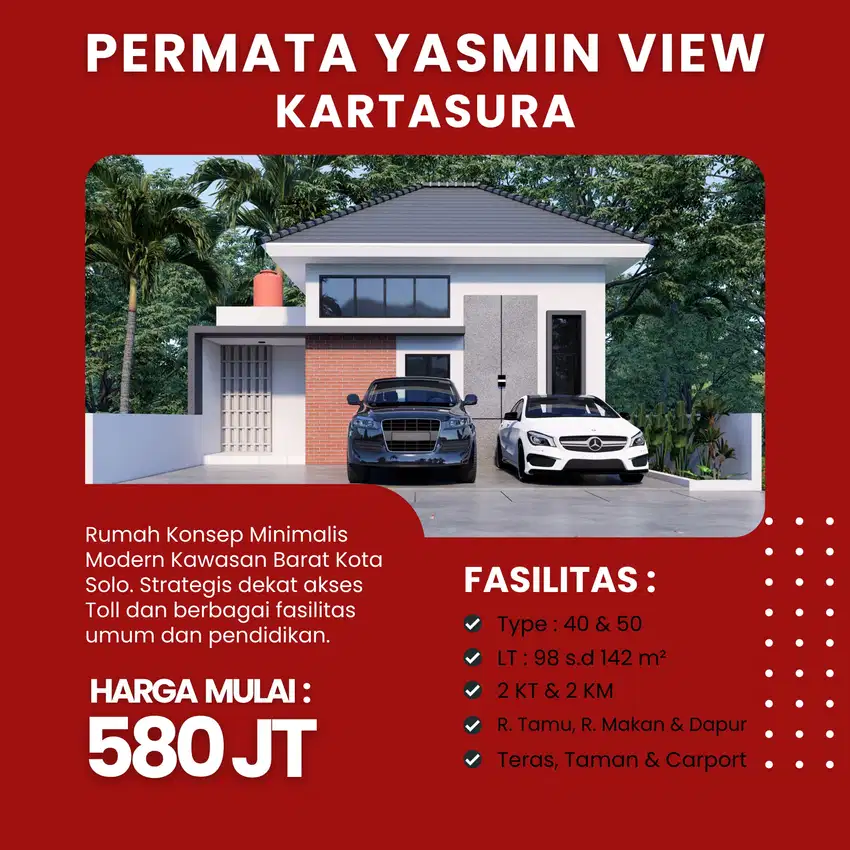 Upgrade Hidup! Rumah Solo Barat Dekat Kota, View Gunung