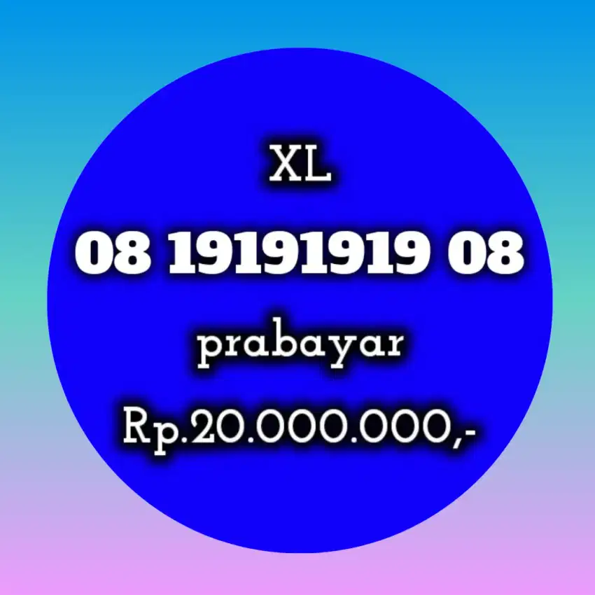 NOMOR CANTIK XL UNIK