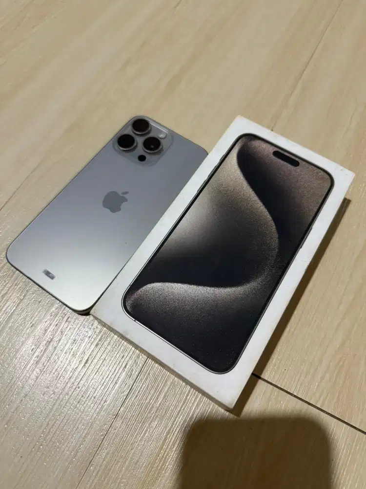 IPHONE 15 PROMAX 256 resmi ibox natural titanium