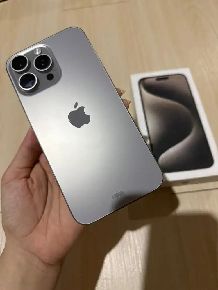IPHONE 15 PRO MAX NATURAL TITANIUM RESMI IBOX