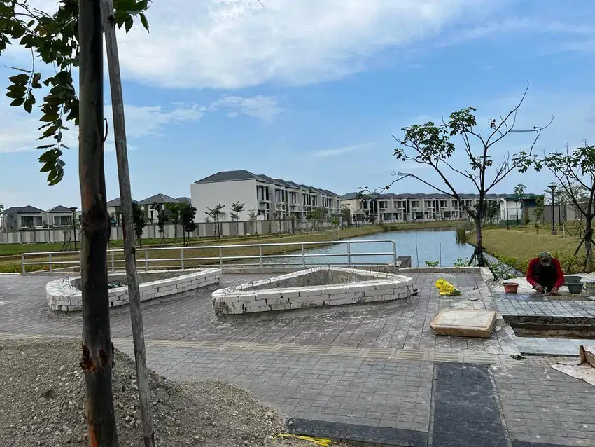 Dijual Rumah Cluster River Garden uk 10x25 View Danau PIK2