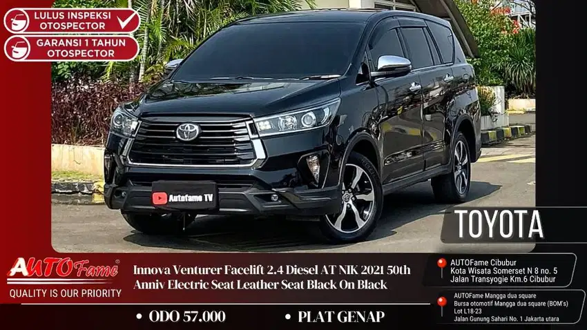 Toyota Kijang Innova 2.4 Venturer 50th Anniversary Edition 2021