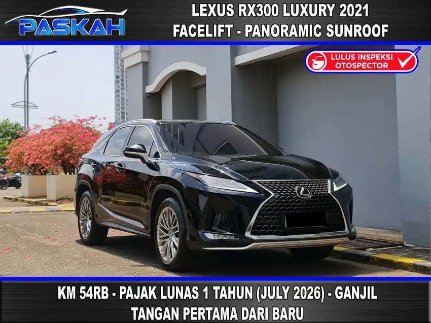 Bunga=4.5% PAJAK=JULI-2026 GanjiL Km=54k Lexus RX300 LUXURY 2021