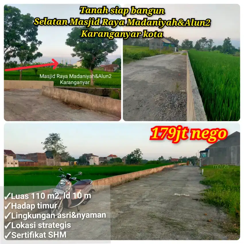 Tanah Jungke Selatan Alun2 Karanganyar