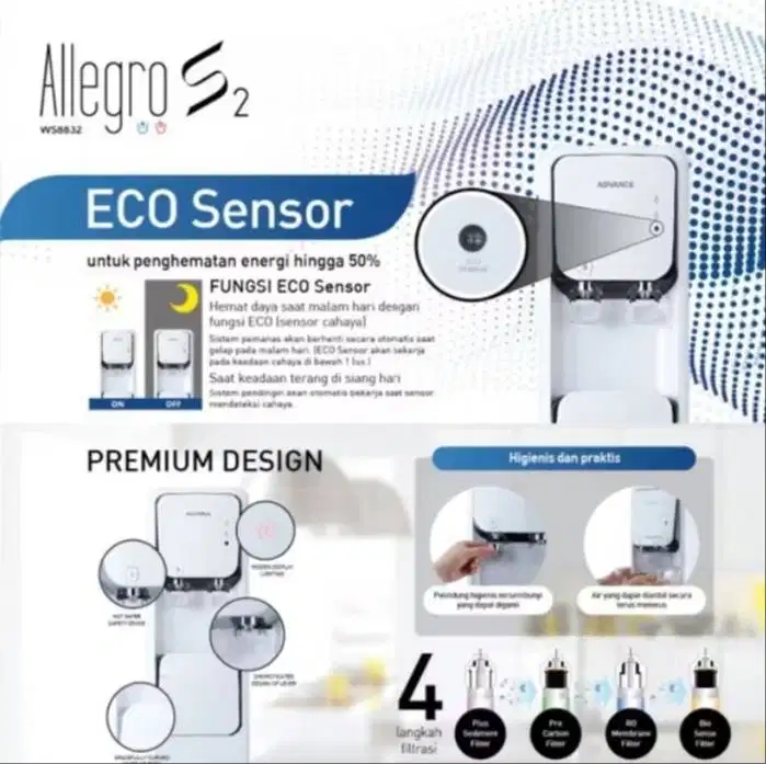 Despenser advance allegro S2 kondisi masih 99%.