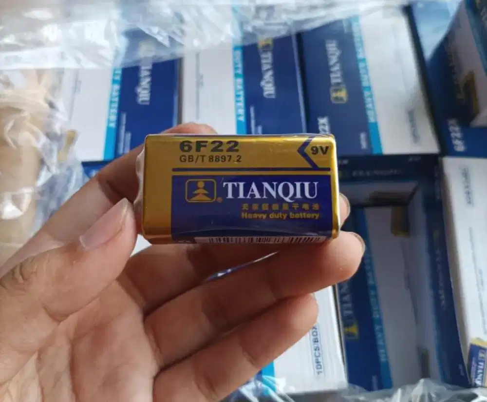 Baterai kotak Tianqiu 9V Original 6F22