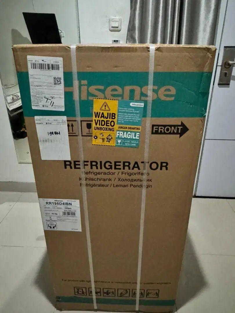 HISENSE-RR195D4IGN-Kulkas 157L- Kapasitas 1 pintu